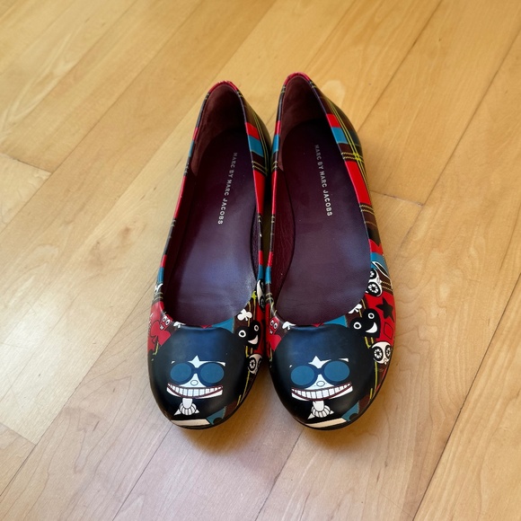 Marc by Marc Jacobs Graphic Ballet Flats Sz 41 - Picture 1 of 9